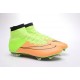 Nouveau Chaussures de Football Nike Mercurial Superfly 4 FG Cuir Beige Noir Volt