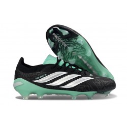 Crampons Adidas Predator 26 Elite FG Neuf Noir Vert Blanc