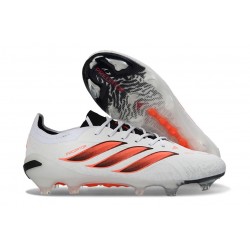 Crampons Adidas Predator 26 Elite FG Neuf Blanc Noir Rouge