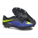 Nouveau Nike Hypervenom Phantom FG Chaussure de Football Hommes Bleu Noir Jaune