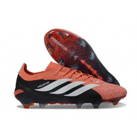 Chaussures Adidas Predator Elite L FG Orange Noir Blanc