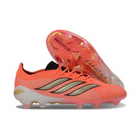 Chaussures Adidas Predator Elite L FG Rouge Or