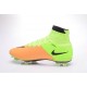 Nouveau Chaussures de Football Nike Mercurial Superfly 4 FG Cuir Beige Noir Volt