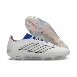 Chaussures Adidas Predator Elite L FG Blanc Bleu