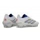 Chaussures Adidas Predator Elite L FG Blanc Bleu