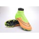 Nouveau Chaussures de Football Nike Mercurial Superfly 4 FG Cuir Beige Noir Volt