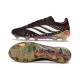 Chaussures Adidas Predator Elite L FG Noir Or Blanc