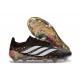 Chaussures Adidas Predator Elite L FG Noir Or Blanc