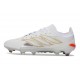 Chaussures Adidas Predator Elite L FG Blanc Or