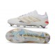 Chaussures Adidas Predator Elite L FG Blanc Or