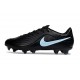 Chaussures Nike Tiempo Maestro Elite FG Noir Bleu Glacé