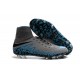 2016 Crampons Nike HyperVenom Phantom II FG Football Bleu Gris Noir