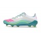 Chaussure Nouvelles adidas F50 Elite FG X Messi Blanc Ftwr Rose Lucide Flash Aqua