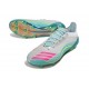 Chaussure Nouvelles adidas F50 Elite FG X Messi Blanc Ftwr Rose Lucide Flash Aqua