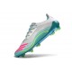 Chaussure Nouvelles adidas F50 Elite FG X Messi Blanc Ftwr Rose Lucide Flash Aqua