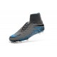 2016 Crampons Nike HyperVenom Phantom II FG Football Bleu Gris Noir