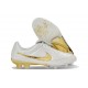 Chaussures Nike Tiempo Maestro Elite FG Blanc Or