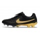 Chaussures Nike Tiempo Maestro Elite FG Noir Or