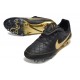 Chaussures Nike Tiempo Maestro Elite FG Noir Or