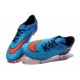 Nouvelle Chaussures de Football Nike Hypervenom Phantom FG Bleu Rouge