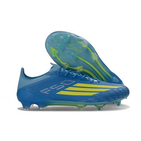 adidas F50 Elite FG MESSI Equipe Bleu Royal Jaune Solaire Bleu Semi Eclatant