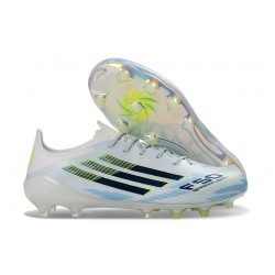 Chaussure Nouvelles adidas F50 Elite FG Blanc Bleu Noir