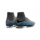 2016 Crampons Nike HyperVenom Phantom II FG Football Bleu Gris Noir