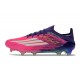 Chaussure Nouvelles adidas F50 Elite FG Rose Violet Blanc