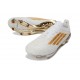 Chaussures adidas F50+ Elite FG Blanc Or