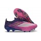 adidas F50+ Sans Lacets FG Violet Rose Blanc