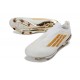 adidas F50+ Sans Lacets FG Blanc Or