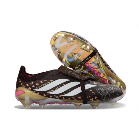 Adidas Predator 26 Foldover Tongue Elite FG Noir Or Blanc