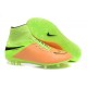 Nike HyperVenom Phantom II FG Football Crampons Cuir Beige Noir Volt