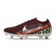 Nike Air Zoom Mercurial Vapor XVI Elite SG United - Bordeaux Argent Métallisé Rouge Fossile