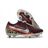 Nike Air Zoom Mercurial Vapor XVI Elite SG United - Bordeaux Argent Métallisé Rouge Fossile