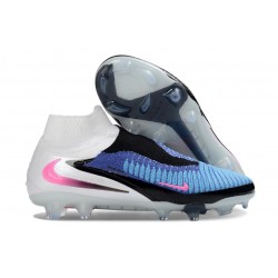Nike Phantom 6 Elite High FG Neuf Bleu Rapide Rose Explosif Blanc
