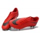 Chaussures de Football Nike Hypervenom Phantom FG Hommes Rouge Noir