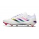Chaussures Adidas Predator Elite L FG Blanc Rose