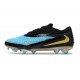 Crampons Nike Phantom 6 Elite Low FG Bleu Noir Or