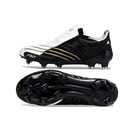 Crampons de Foot adidas F50 Spider Elite FG Noir Blanc