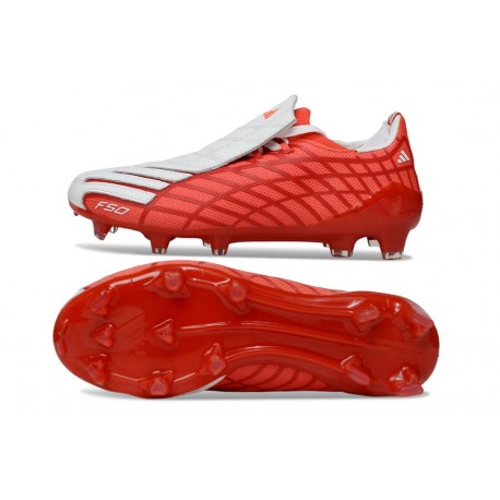Crampons de Foot adidas F50 Spider Elite FG Rouge Blanc
