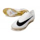 Nike Crampons Zoom Mercurial Vapor XVII Elite FG Blanc Noir Or
