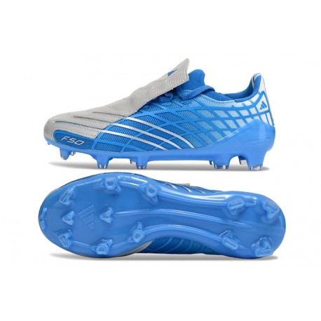 Crampons de Foot adidas F50 Spider Elite FG Bleu Argent