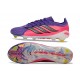 Chaussures Adidas Predator Elite L FG Violet Rose Noir