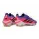 Chaussures Adidas Predator Elite L FG Violet Rose Noir