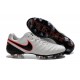 Chaussures Nike Tiempo Legend 6 FG Pas Cher Blanc Noir Orange