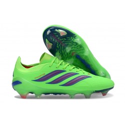 Chaussures Adidas Predator Elite L FG Vert Bleu