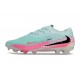 Crampons Nike Phantom 6 Elite Low FG Pistachio Frost Rose Noir