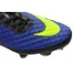 Nouveau Nike Hypervenom Phantom FG Chaussure de Football Hommes Bleu Noir Jaune