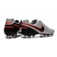 Chaussures Nike Tiempo Legend 6 FG Pas Cher Blanc Noir Orange